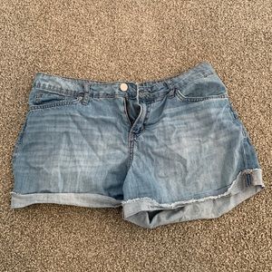 Calvin Klein jean shorts.